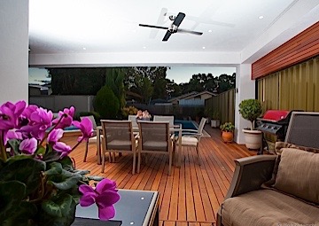 New terrace style outdoor living area